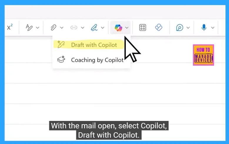 Outlook Automation Draft Emails Summarize Schedule Meeting Invitations using Copilot in Outlook - Fig.1 (image credited to MS)