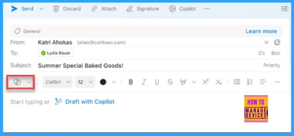 Outlook Automation Draft Emails Summarize Schedule Meeting Invitations using Copilot in Outlook  - Fig.7 (image credited to MS)