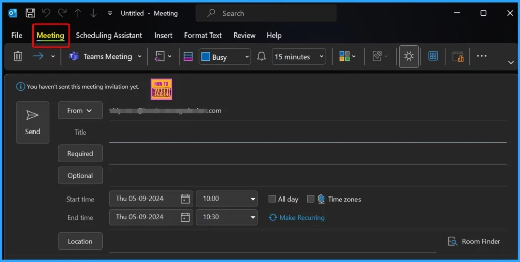 Fix Outlook Error when Updating Meeting in Personal or Shared Calendar 5 Fix Outlook Error when Updating Meeting in Personal or Shared Calendar - Fig.4