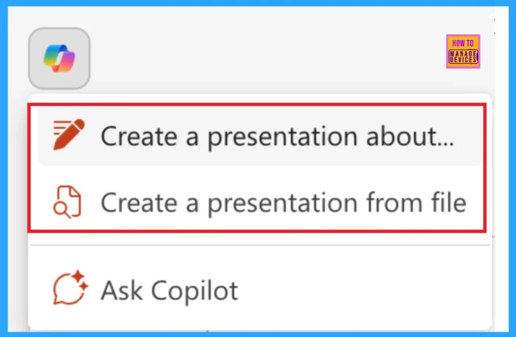 Create PPT from Word PDF Files using Microsoft 365 Copilot in PowerPoint - Fig.1(Image credited to Microsoft)