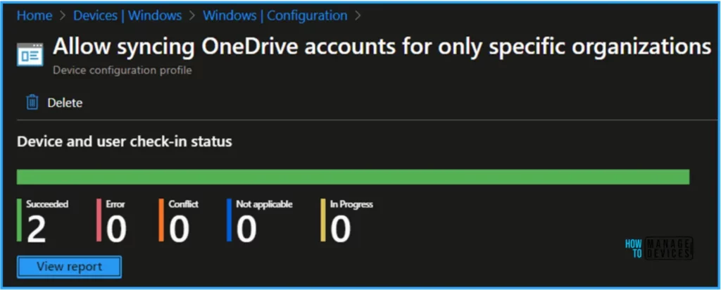 Step-by-Step Guide to Allow Syncing OneDrive Accounts for Only Specific Organizations Using Intune. Fig. 11
