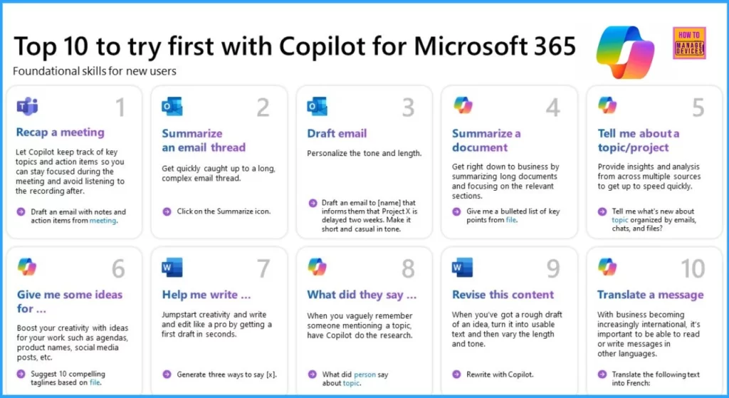 Top 10 Must Try Copilot Prompts of Microsoft 365 - Fig.1