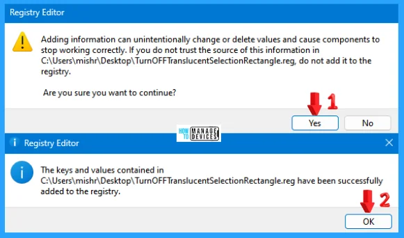 Turn On or Off Translucent Selection Rectangle on Desktop in Windows 11 - Fig. 16