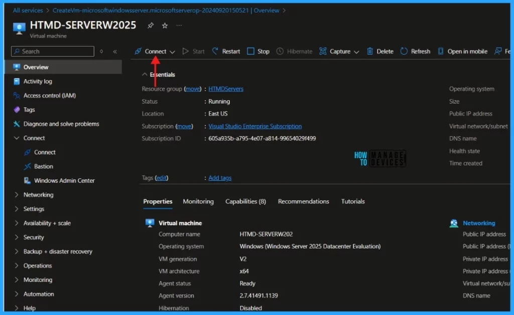 Step-by-Step Guide: Creating a Windows Server 2025 in Microsoft Azure from Scratch. Fig. 13