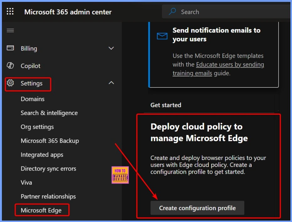 Enable Entra Website SSO using Configuration Profiles for Edge Browser using Microsoft 365 Admin Center - Fig.1