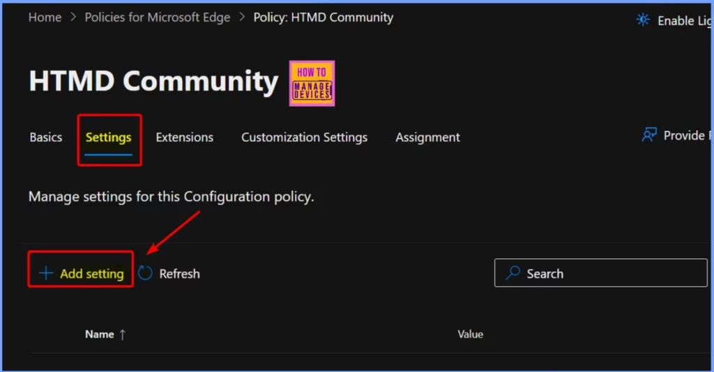 Enable Entra Website SSO using Configuration Profiles for Edge Browser using Microsoft 365 Admin Center - Fig.4