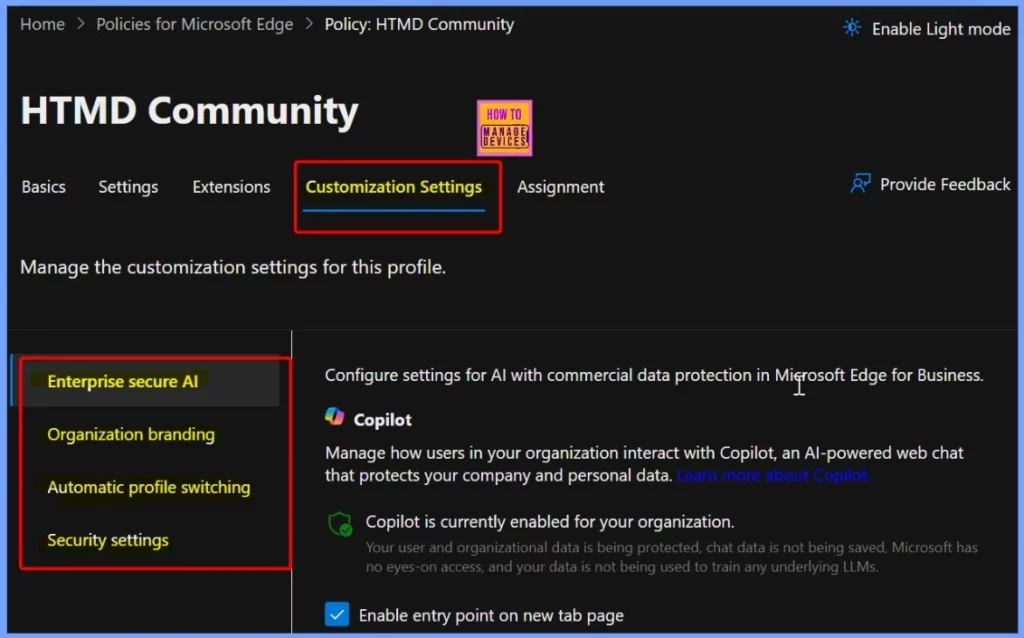Enable Entra Website SSO using Configuration Profiles for Edge Browser using Microsoft 365 Admin Center - Fig.9