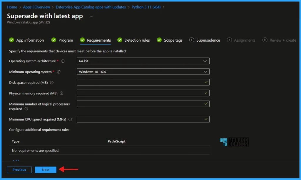 Best Guide to Update the Python Application with Enterprise App Management in Intune 8 Best Guide to Update the Python Application with Enterprise App Management in Intune. Fig.08