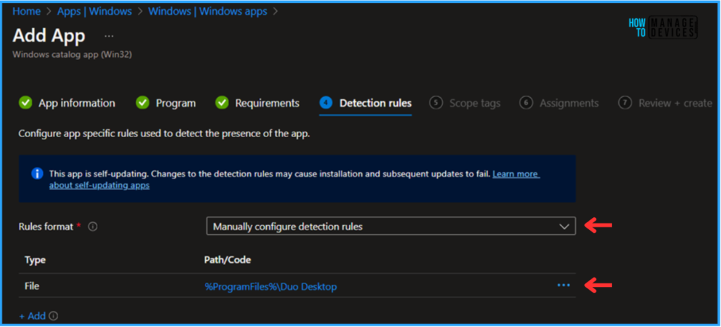 Best Guide for Duo Desktop Self-Updating App Function in the Intune Enterprise App Catalog. Fig. 9