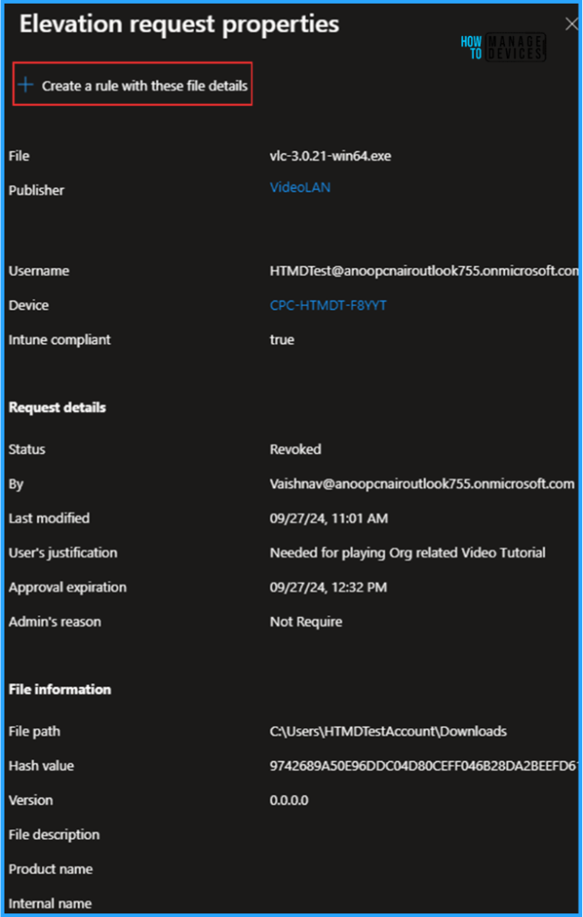Best Method to Create EPM Elevation Rules Policy from Elevation Request Using Intune Policy 3 Best Method to Create EPM Elevation Rules Policy from Elevation Request Using Intune Policy. Fig. 3