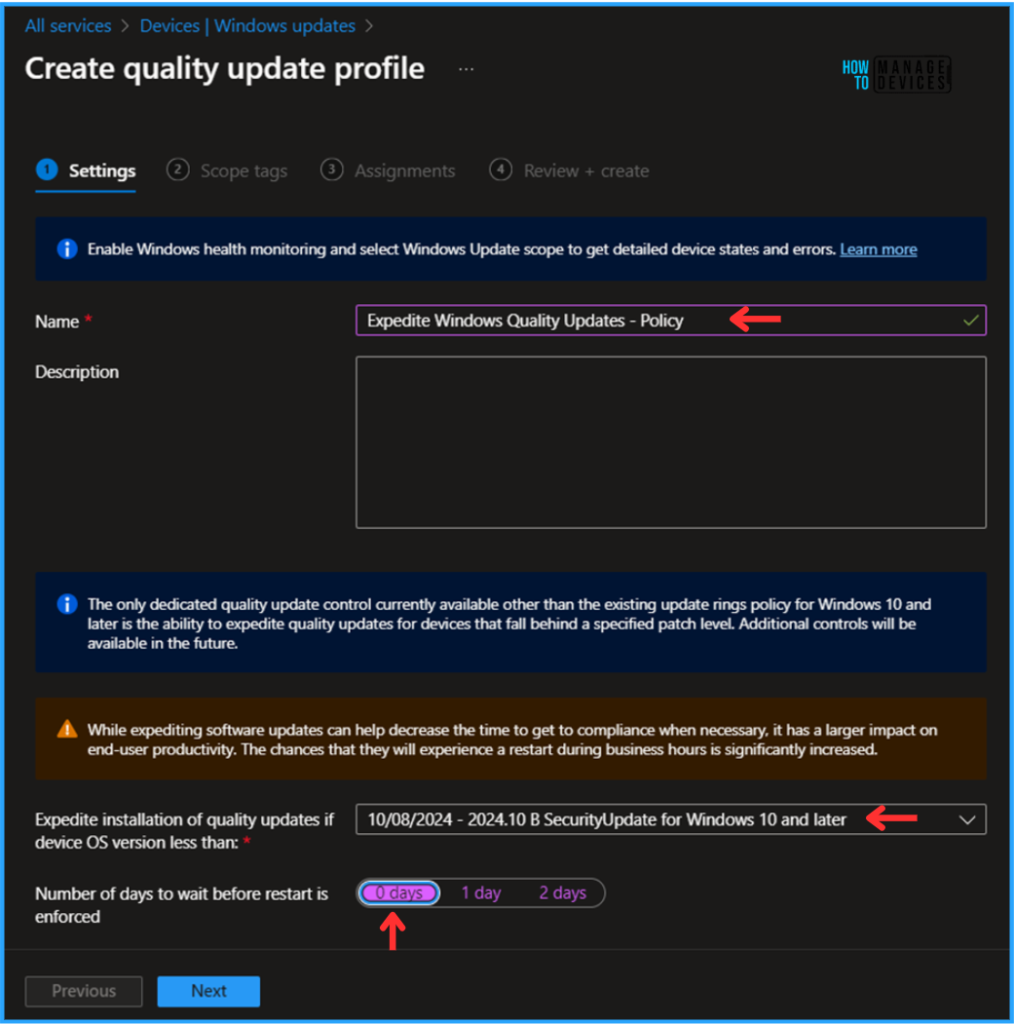 Best Way to Deploy Expedite Windows Quality Update with Intune 3 Best Way to Deploy Expedite Windows Quality Update with Intune. Fig. 3