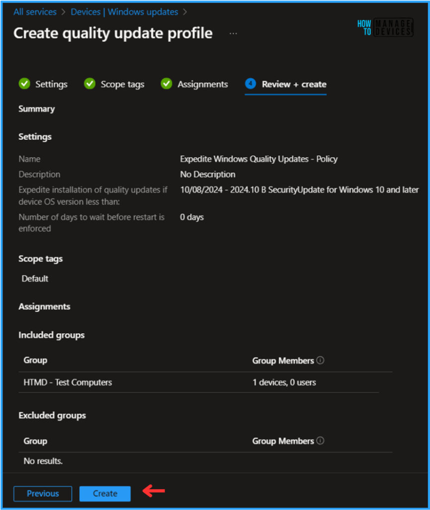 Best Way to Deploy Expedite Windows Quality Update with Intune 6 Best Way to Deploy Expedite Windows Quality Update with Intune. Fig. 6