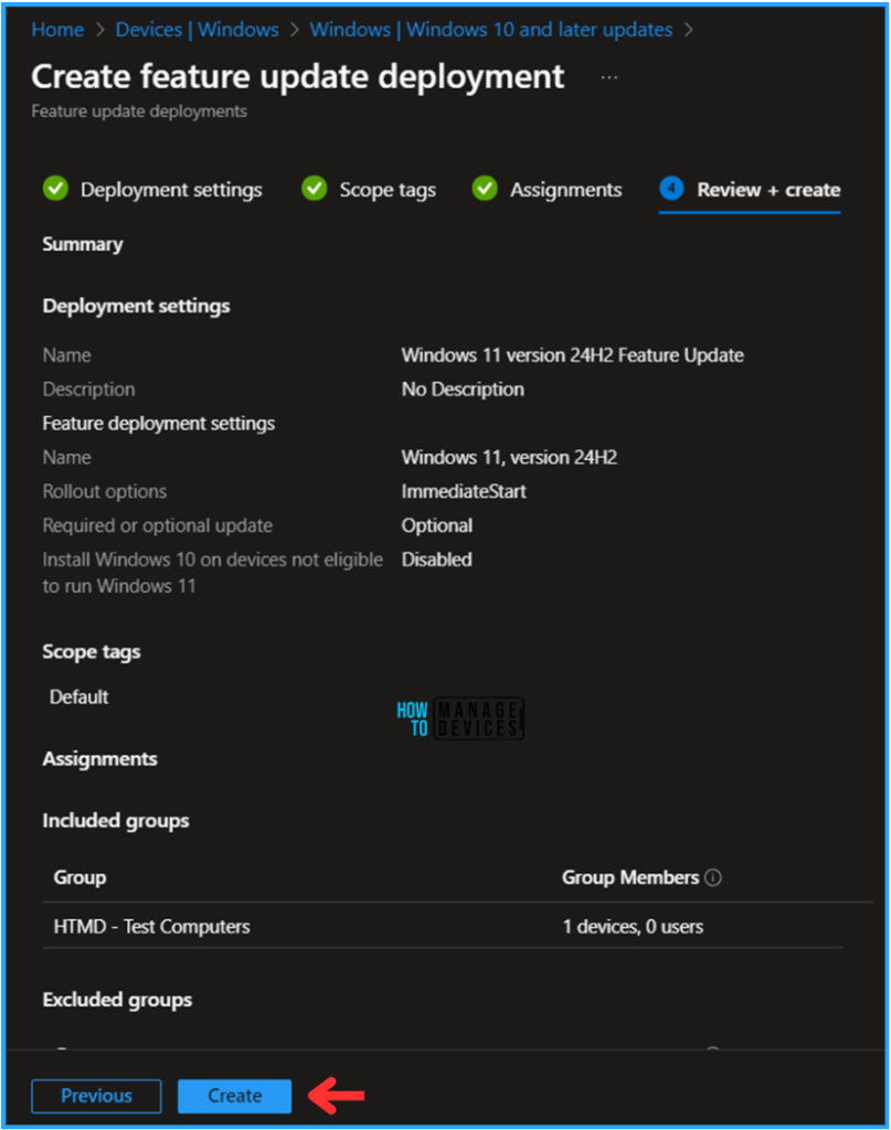 Best Way for Windows 11 24H2 Upgrade using Intune and Windows Update for Business WUfB Deployment 6 Best Way for Windows 11 24H2 Upgrade using Intune and Windows Update for Business WUfB Deployment. Fig. 6