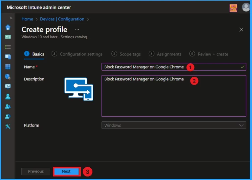 Block Password Manager on Google Chrome Browser using Microsoft Intune Policy Settings Catalog - Fig.3
