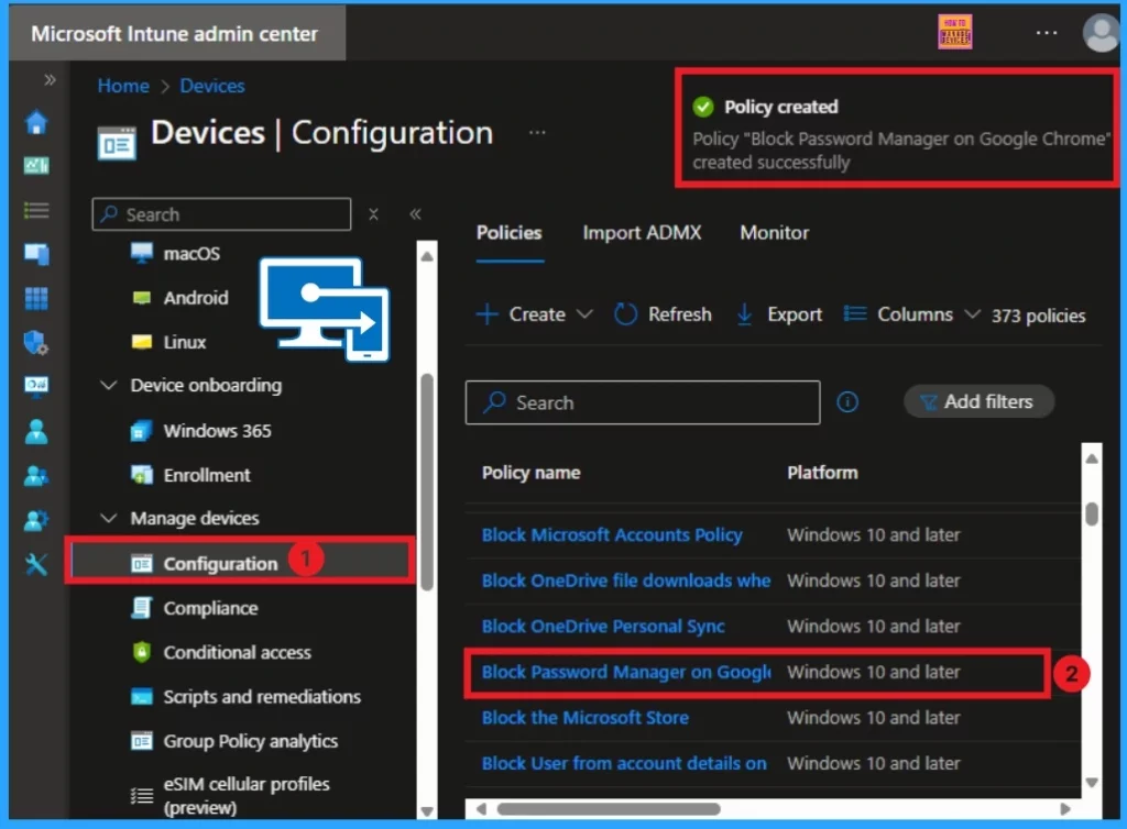 Block Password Manager on Google Chrome on Microsoft Intune - Fig.10