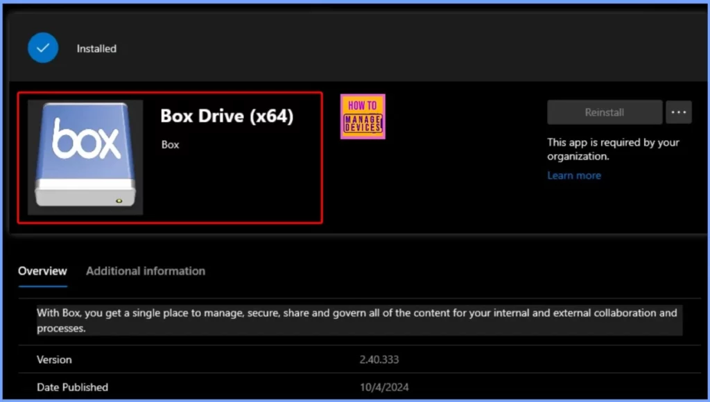 Install Box Drive with Intune Enterprise App Catalog App - Fig.11