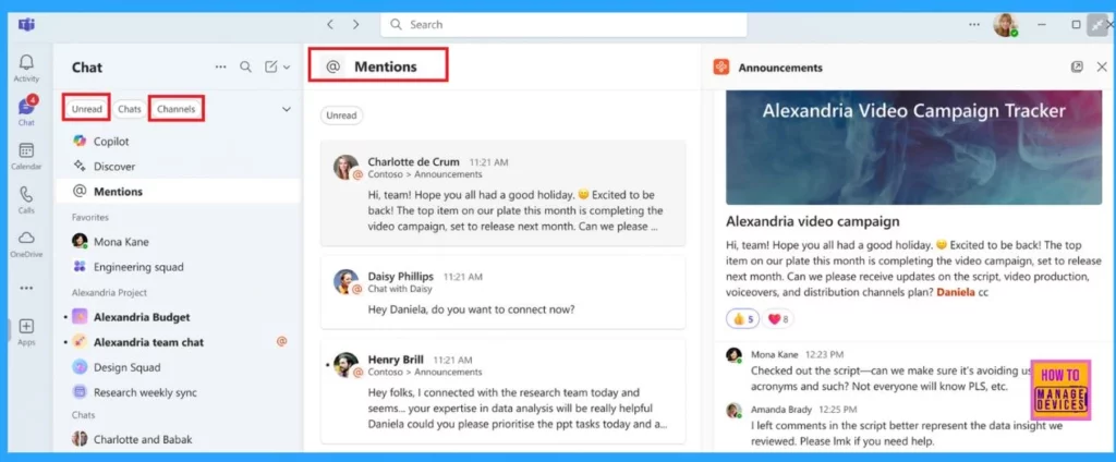 Big Changes in Microsoft Teams App Chats Teams and Channels moving into one place under Chat 6 Microsoft Teams Chat and Channels Experience with AI-Driven Workplace Hybrid Collaboration - Fig.5 (Image credited to MS)