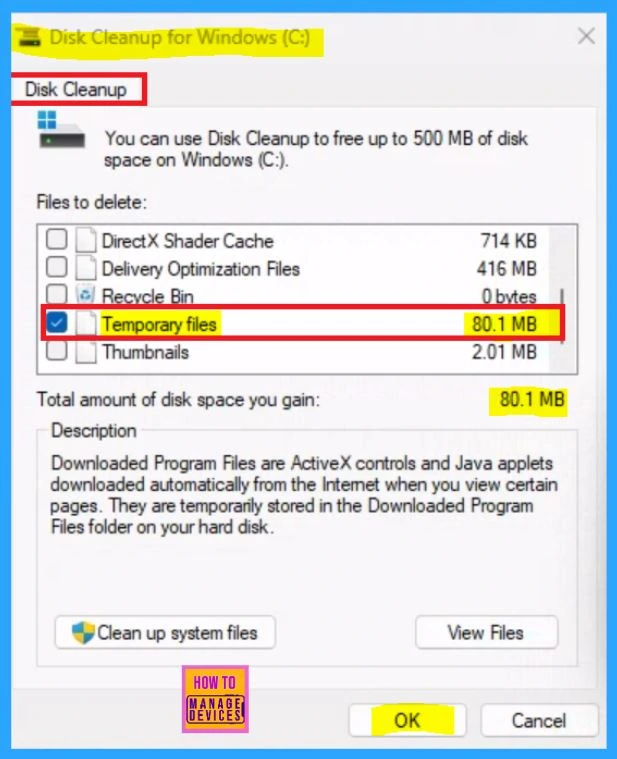Windows 11 Disk Cleanup Shows Incorrect Space Available for Cleanup Known Issue and Fix - Fig.3