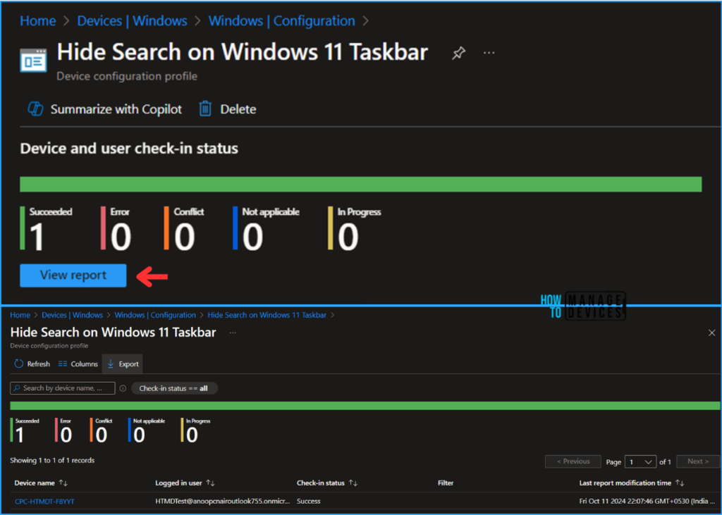 Easy Method to Hide Search on Windows 11 Taskbar Using Intune. Fig. 11