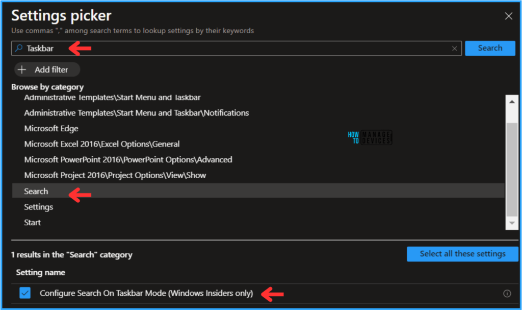 Easy Method to Hide Search on Windows 11 Taskbar Using Intune. Fig. 6