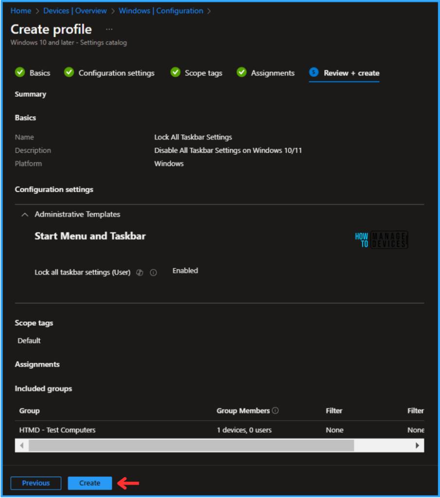 Easy Method to Lock All Taskbar Settings on Windows Endpoints with Intune. Fig. 10