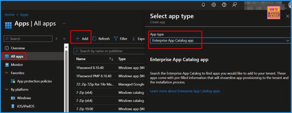 Enhanced App Deployment in Intune with Direct App Links from Enterprise App Catalog - Fig.1