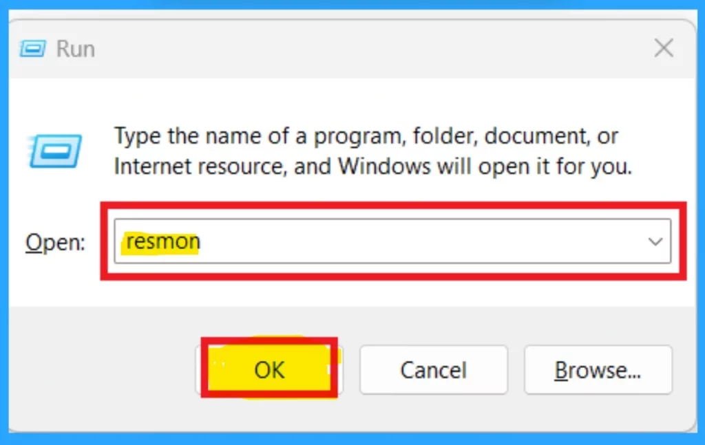 How to Find Resmon or Resource Monitor in Windows 11-Fig.12