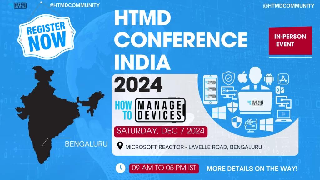 Free HTMD Community Conference 2024 In Bengaluru InPerson Event At