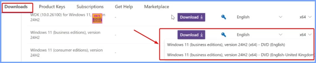 How to Download the Windows 11 24H2 ISO using Visual Studio Subscription 4 How to Download the Windows 11 24H2 ISO using Visual Studio Subscription - Fig.2