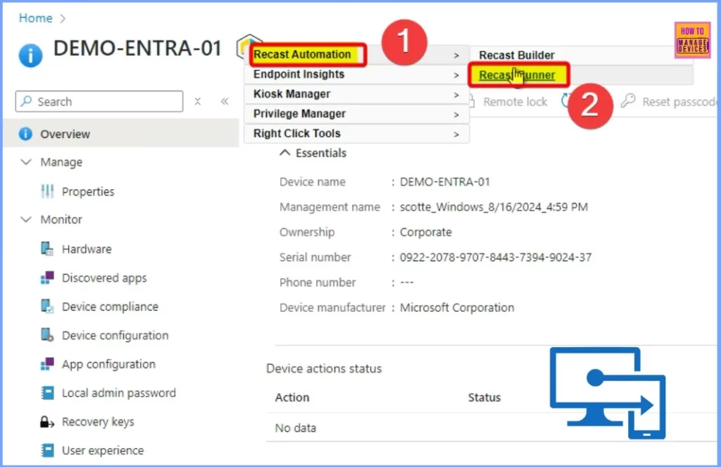 Introducing Right Click Tools for Intune Recast Automation Endpoint Insights Kiosk and Privilege Manager 8 Introducing Right Click Tools for Intune Recast Automation Endpoint Insights Kiosk and Privilege Manager - Fig.5 - Creds to recastsoftware