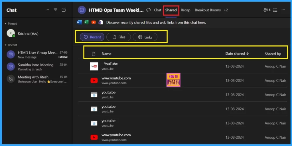 Shared Tab in Chat Microsoft Teams Introducing the Best Way to Access Files and Links in a Chat-Fig.3