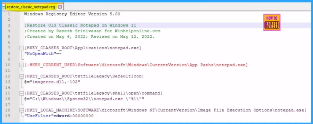 Best Practices to Restore the Old Classic Notepad Instead of Modern Notepad in Windows 11 5 Best Two Practices to Restore the Old Classic Notepad Instead of Modern Notepad in Windows 11 - Fig.5