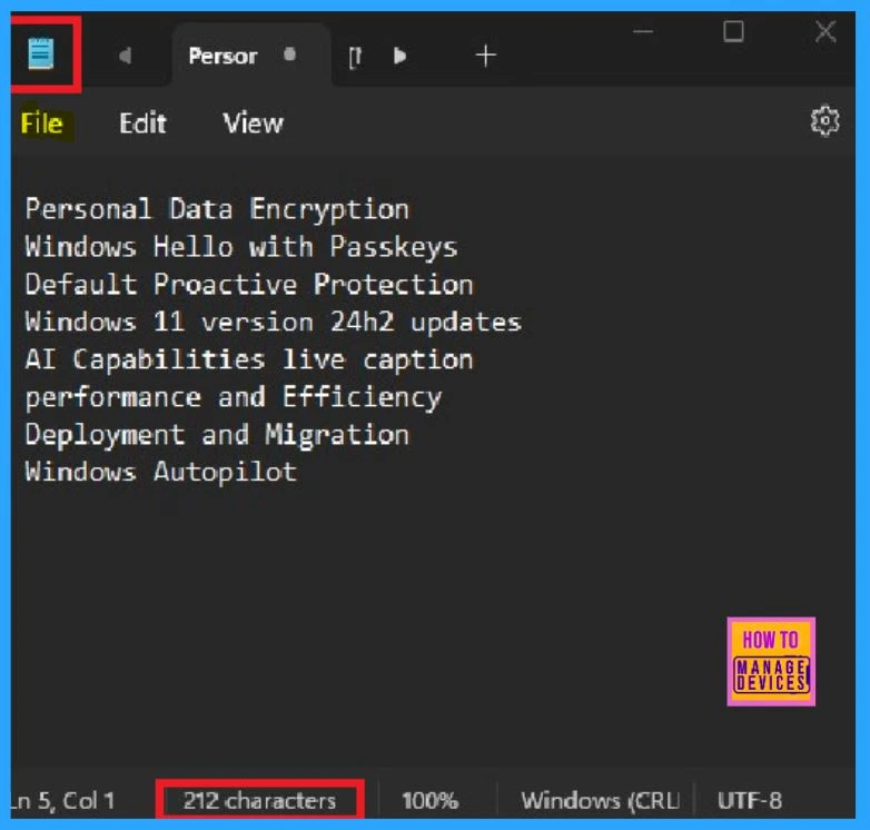How to Check Character Count in the Notepad App in Windows 11 - Fig.5