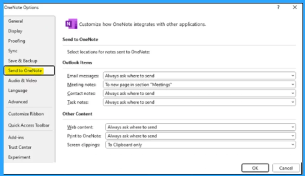 Share Notes with the Meeting or Take Notes on Your Own stopped working | Outlook Blank Page Title Issue Fig.1 -Fig.1Creds to MS