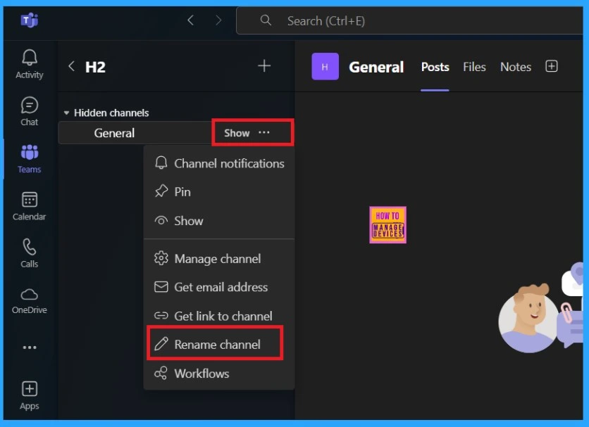 Easily Rename the General Channel in Microsoft Teams New Feature-Fig.1