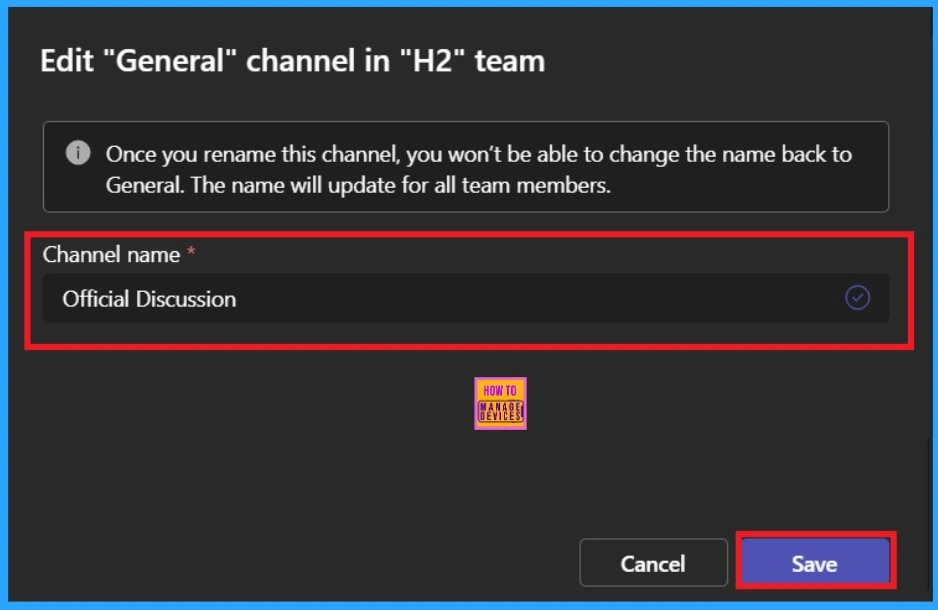 Easily Rename the General Channel in Microsoft Teams New Feature-Fig.2