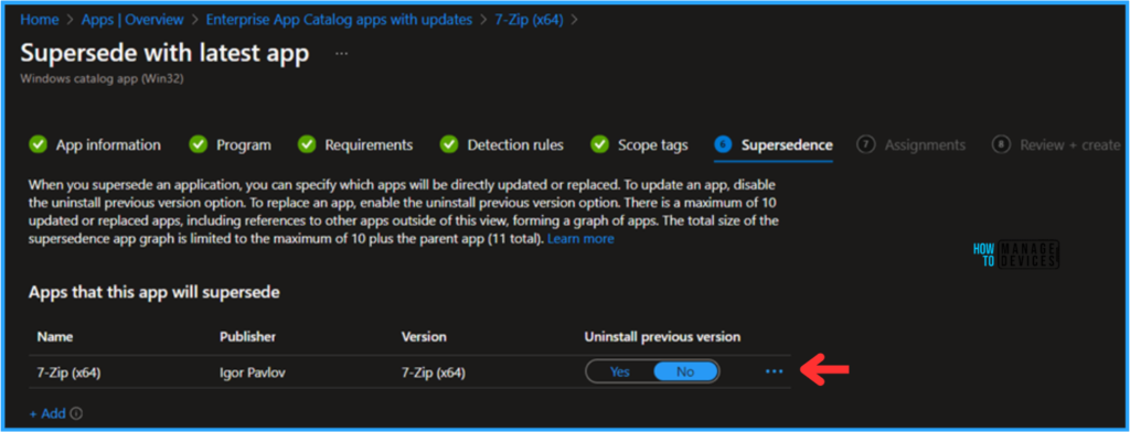 7-Zip Update with Enterprise App Catalog App in Intune Best Step-by-Step Guide 10 Best Step-by-Step Guide to Use 7-Zip Update with Enterprise App Catalog App in Intune. Fig. 10