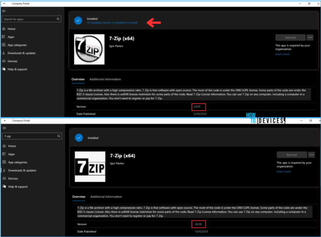 7-Zip Update with Enterprise App Catalog App in Intune Best Step-by-Step Guide 14 Best Step-by-Step Guide to Use 7-Zip Update with Enterprise App Catalog App in Intune. Fig. 14