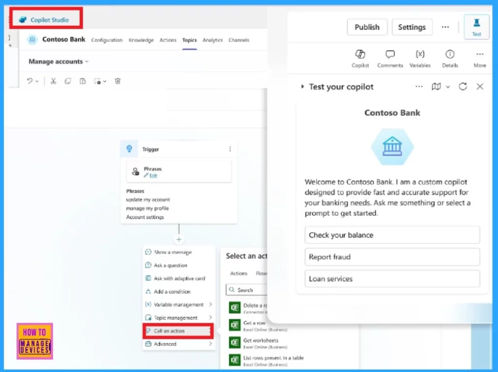Microsoft 365 Copilot Agent with Copilot Studio to Improve Your Business Need - Fig.6(Image credited to MS)