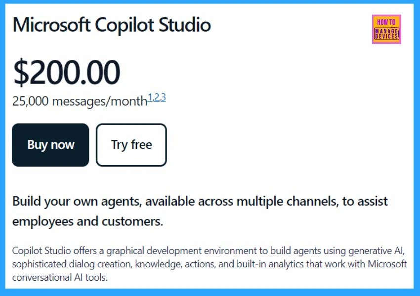 Microsoft 365 Copilot Agent with Copilot Studio to Improve Your Business Need - Fig.9(Image credited to MS)