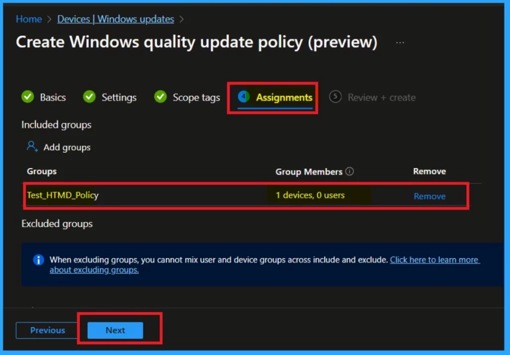 How to Implement Windows 11 Hotpatching using Intune 8 How to Implement Windows 11 Hotpatching using Intune -Fig.7