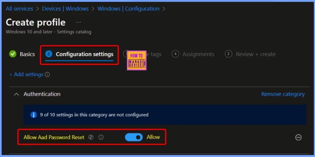 How to Allow Entra Password Reset in Windows using Intune - Fig.7