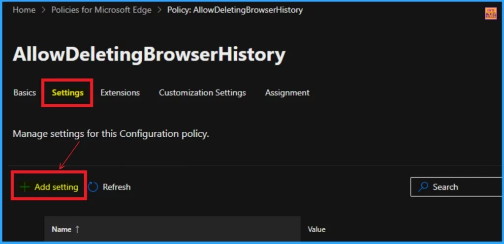 Enable Disable Deleting Browser History in Edge using the Microsoft 365 Admin Center Policy - Fig.4