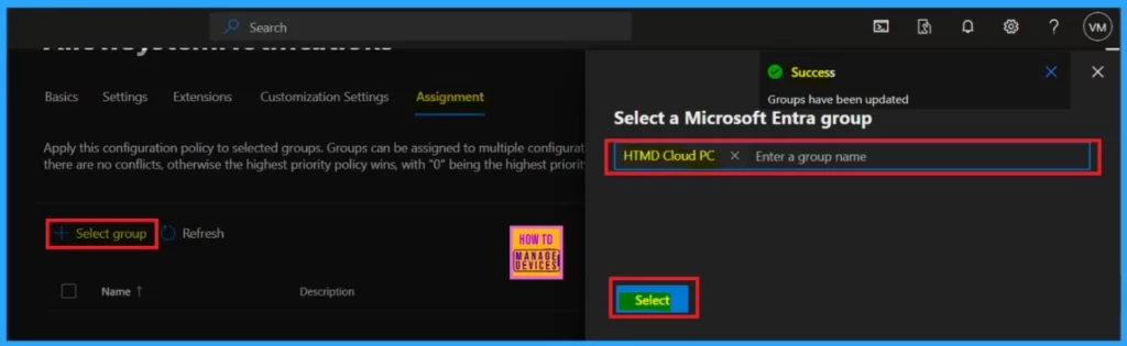 Allow System Notifications in Edge using Microsoft 365 Admin Center Configuration Policy-Fig.9