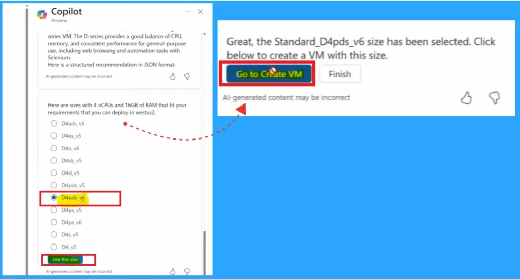 New Copilot for Azure VM Size Recommendations Simplifying Virtual Machine Selection-Fig.5 Creds to MS
