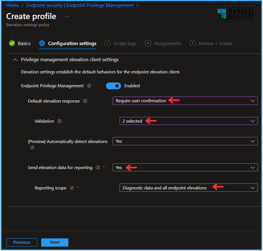 Best Guide to Configure User Confirmed EPM Elevation Settings Policy with Intune. Fig. 5