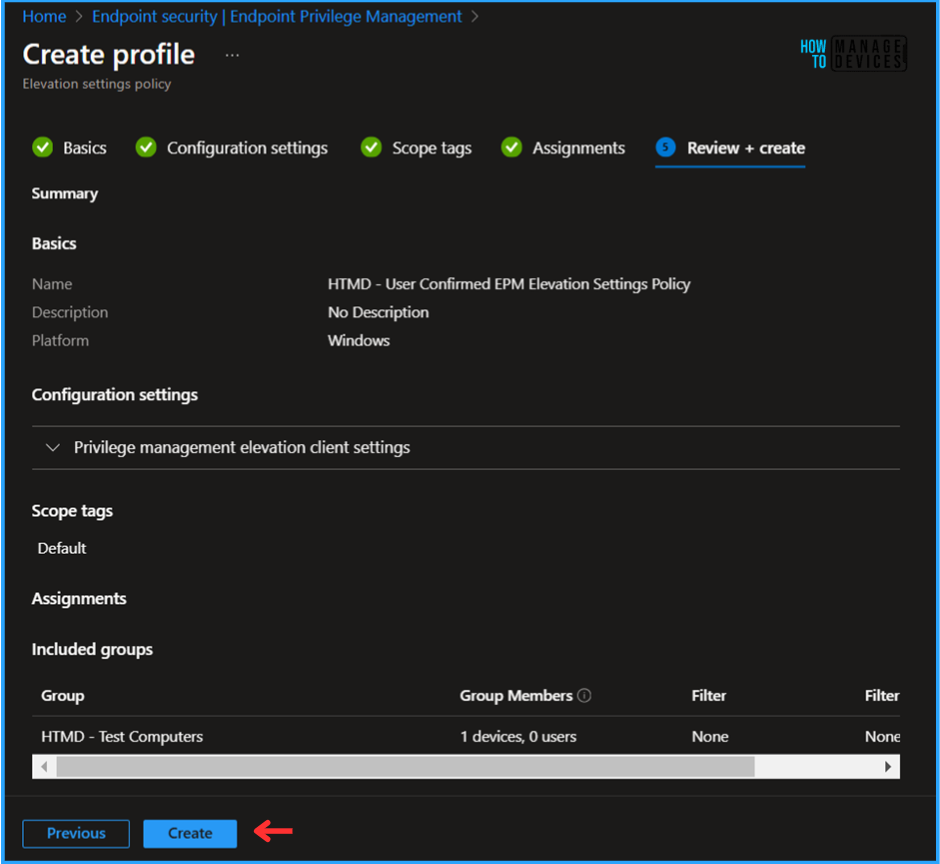 Best Guide to Configure User Confirmed EPM Elevation Settings Policy with Intune. Fig. 8
