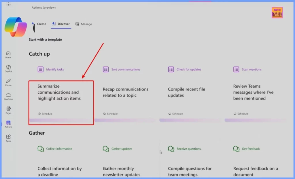 New Copilot Actions to Customize Your Template Settings to Automate Everyday Tasks - Fig.2 - Creds to MS