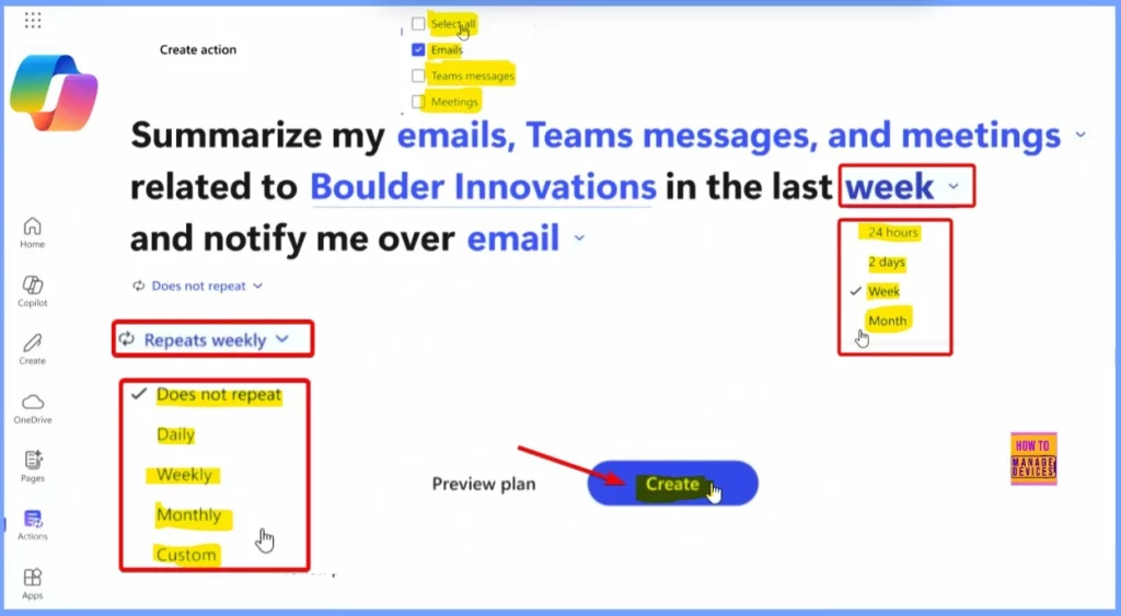 New Copilot Actions to Customize Your Template Settings to Automate Everyday Tasks - Fig.3 - Creds to MS