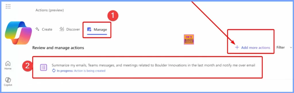 New Copilot Actions to Customize Your Template Settings to Automate Everyday Tasks - Fig.5 - Creds to MS